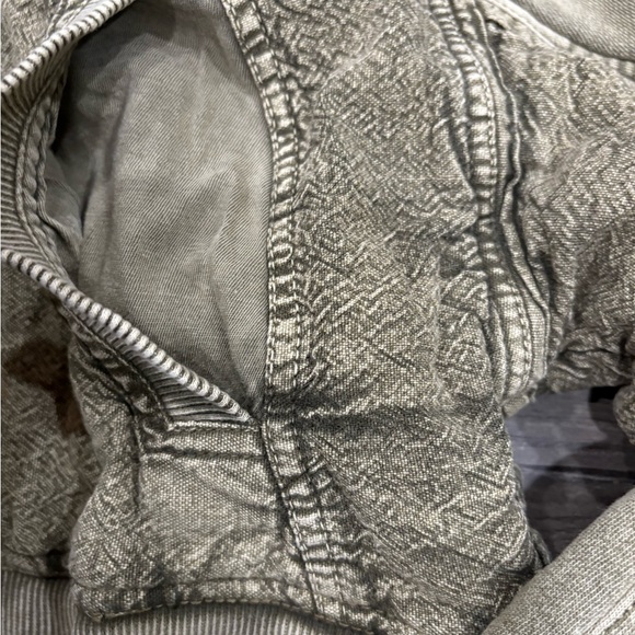 [S] Daily Practice Anthropologie Women's Tan Green Utility Bomber Crop Jacket - Picture 4 of 10